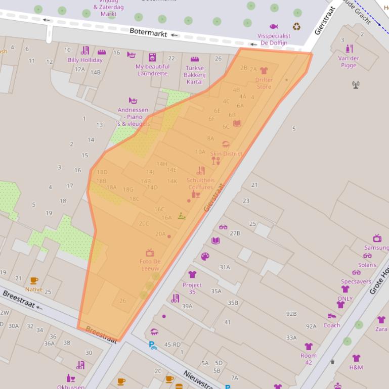 Kaart van postcodegebied 2011GD.