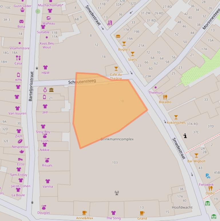 Kaart van postcodegebied 2011WW.