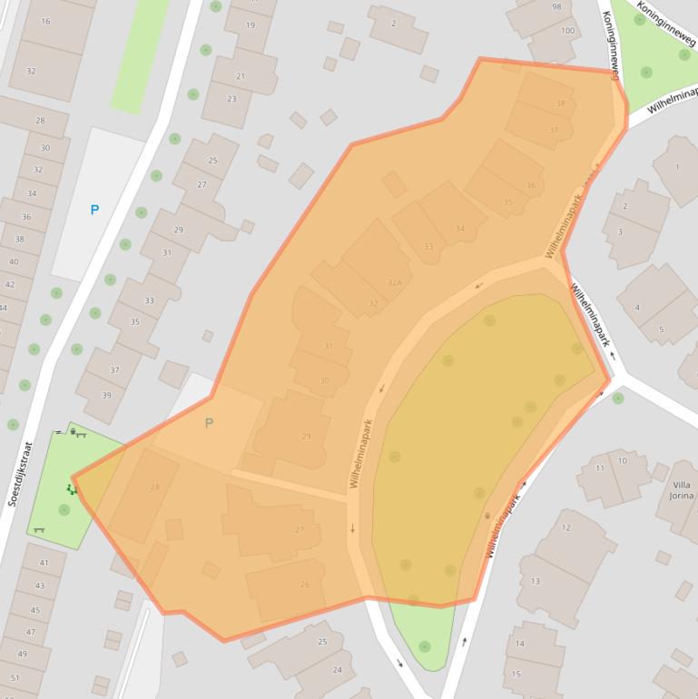 Kaart van postcodegebied 2012KC.