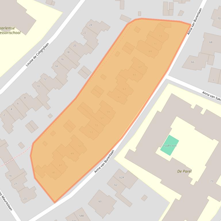 Kaart van postcodegebied 2012SK.