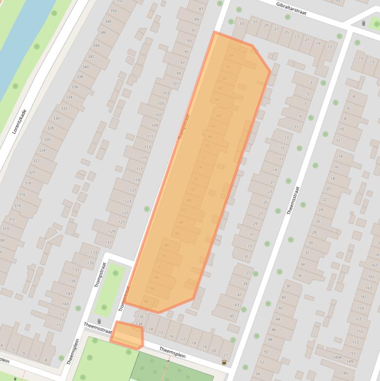 Kaart van postcodegebied 2014BK.
