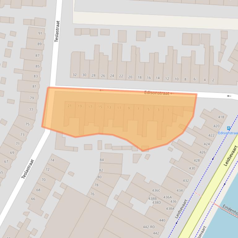 Kaart van postcodegebied 2014KH.