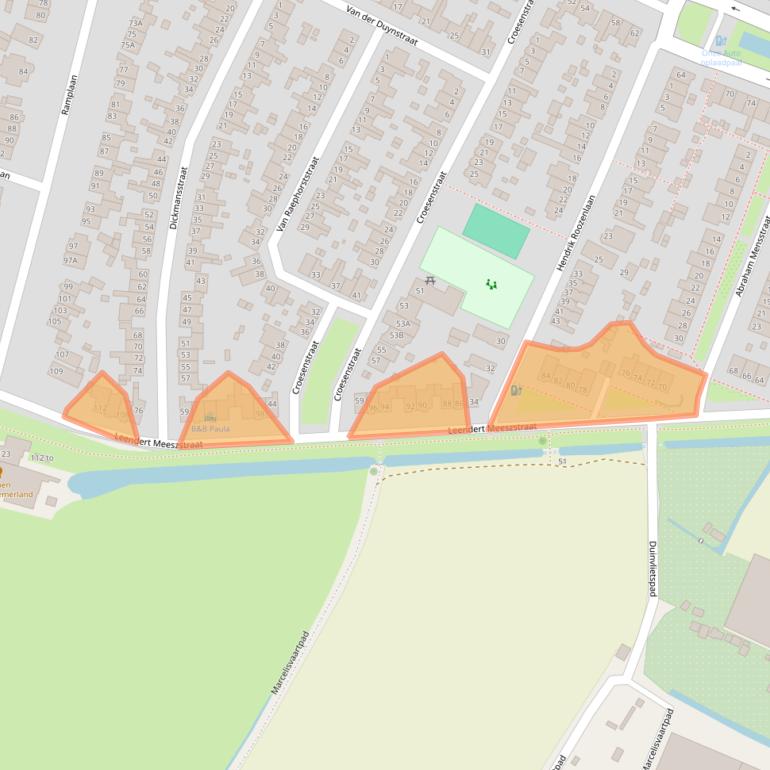 Kaart van postcodegebied 2015JT.