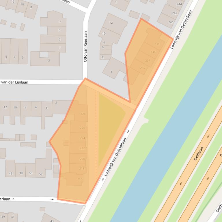 Kaart van postcodegebied 2024AC.