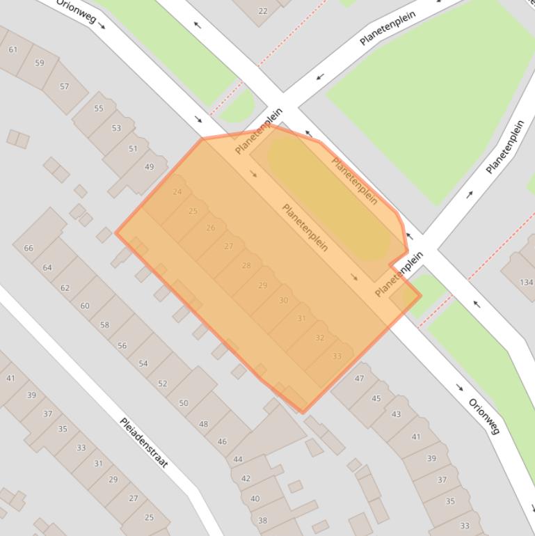 Kaart van postcodegebied 2024TK.