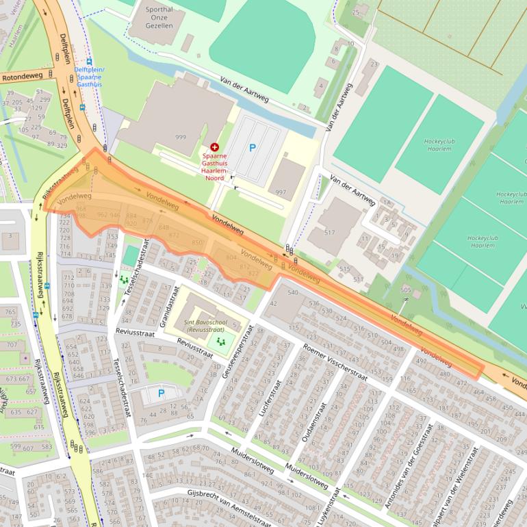 Kaart van postcodegebied 2026BX.