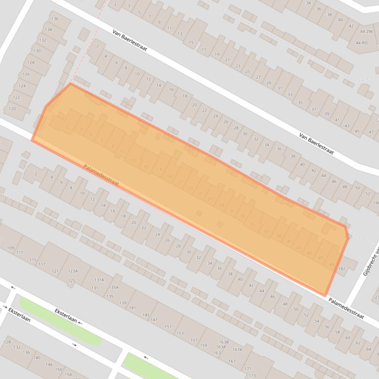 Kaart van postcodegebied 2026VV.