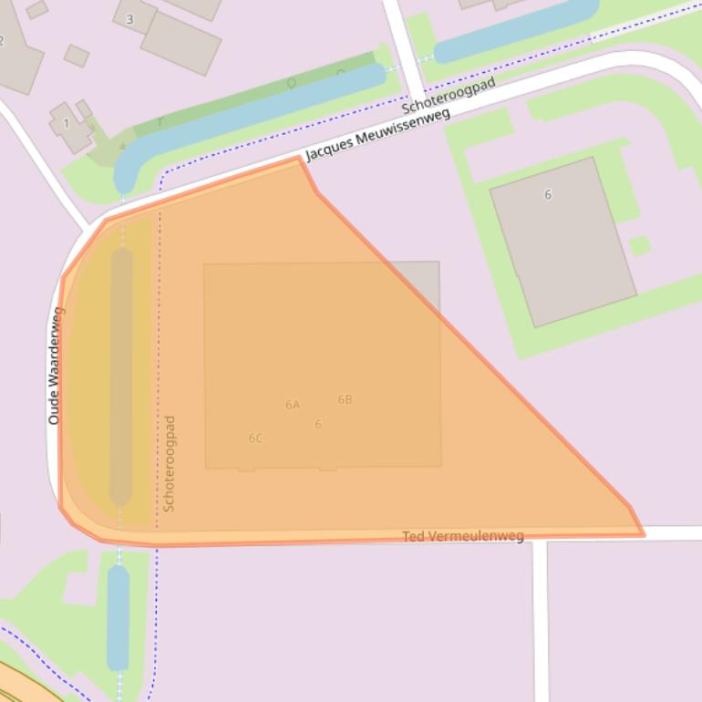 Kaart van postcodegebied 2031AE.