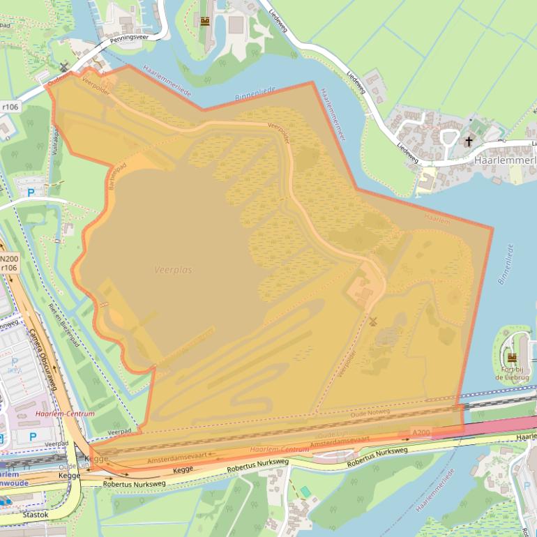 Kaart van postcodegebied 2031AR.