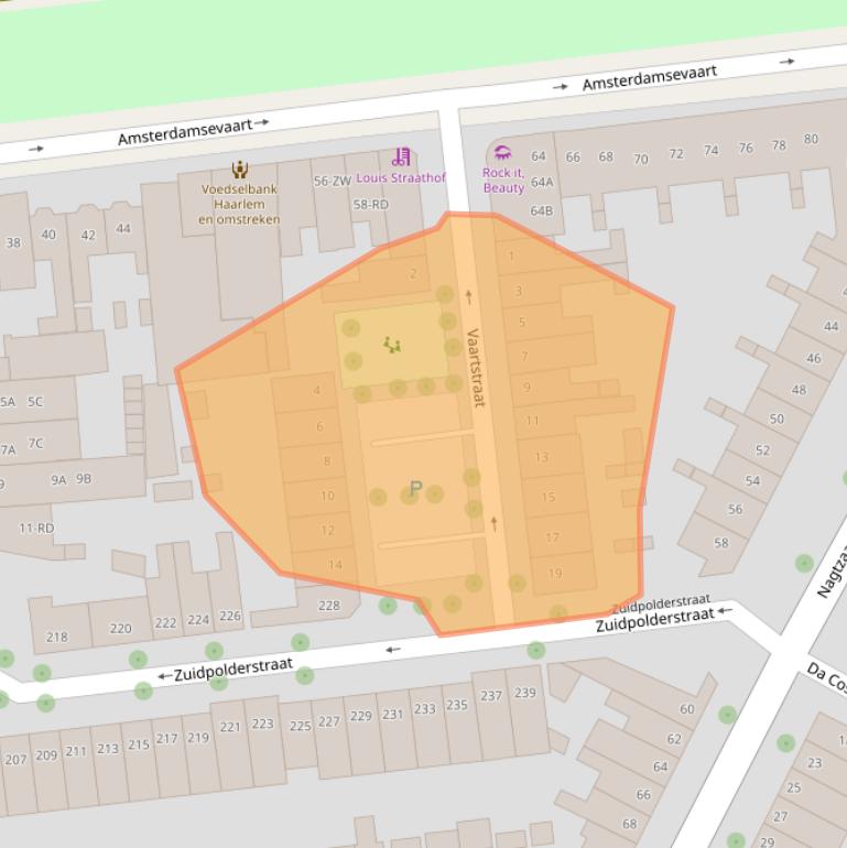 Kaart van postcodegebied 2032NP.