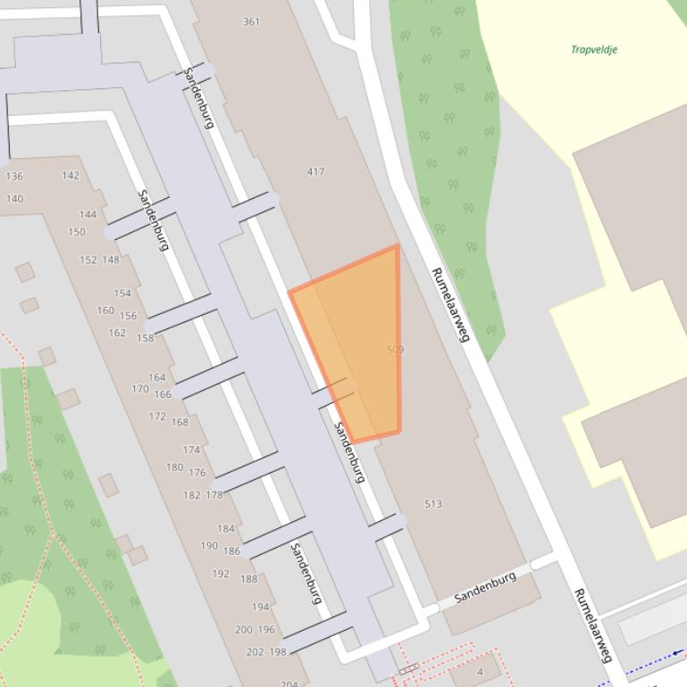 Kaart van postcodegebied 2036PL.