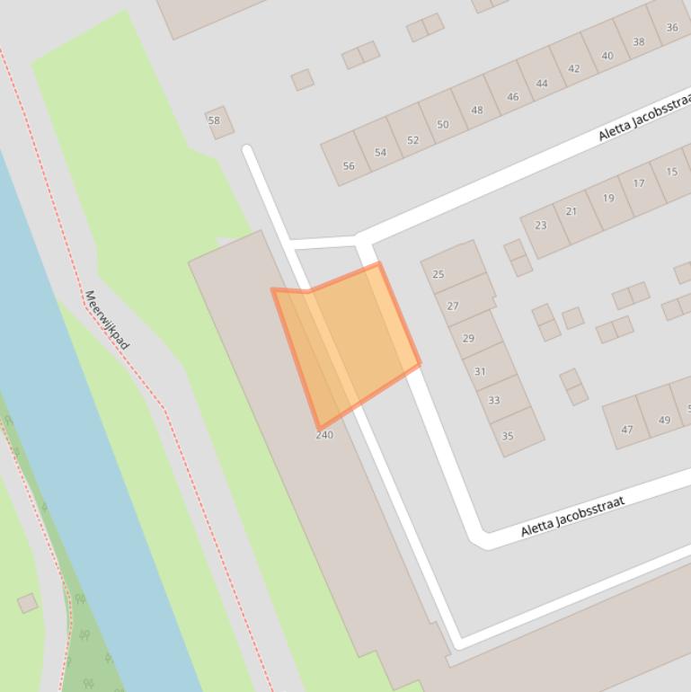 Kaart van postcodegebied 2037PE.