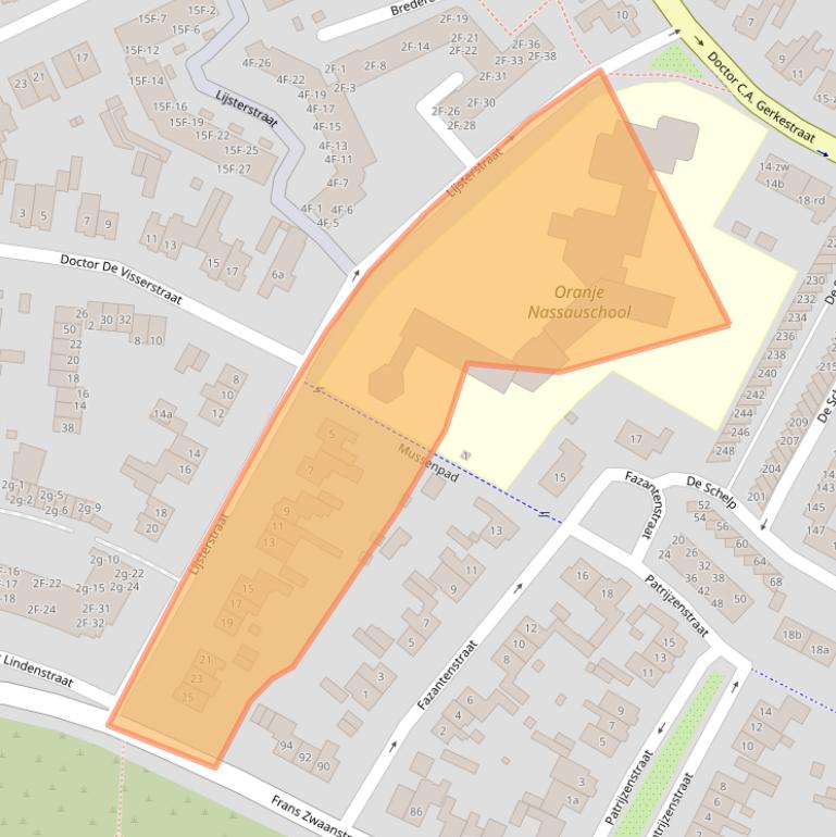 Kaart van postcodegebied 2042CH.