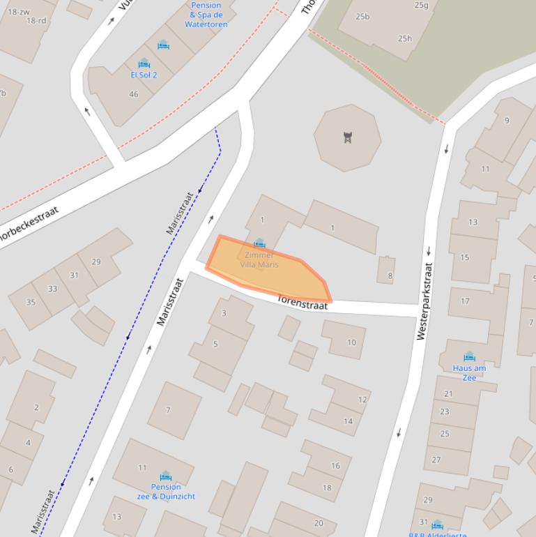 Kaart van postcodegebied 2042GV.