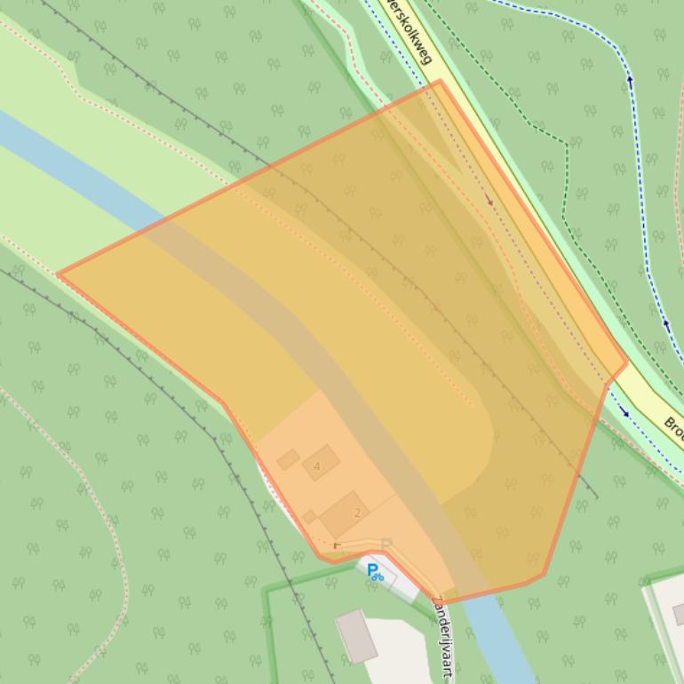 Kaart van postcodegebied 2051AC.