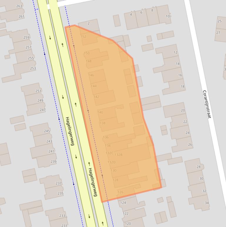 Kaart van postcodegebied 2071CM.