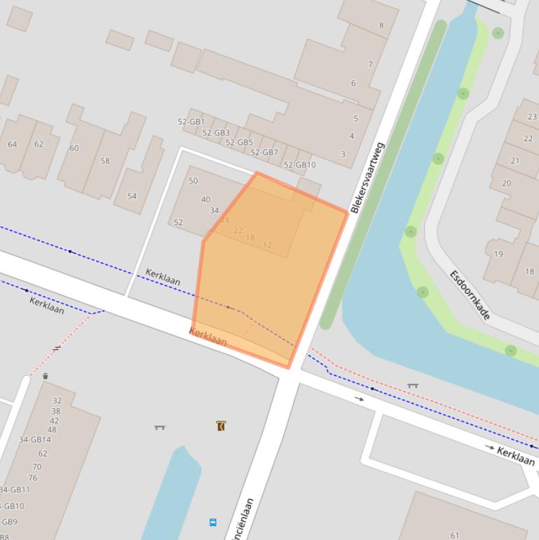 Kaart van postcodegebied 2101HN.