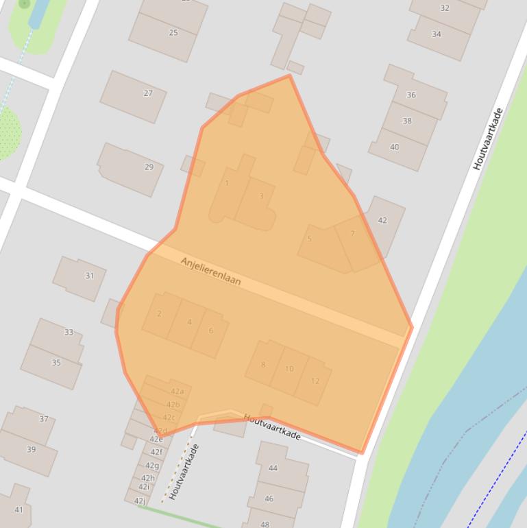 Kaart van postcodegebied 2111BP.