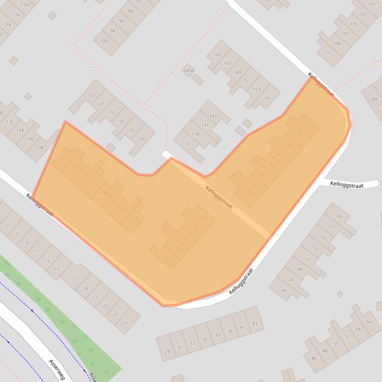Kaart van postcodegebied 2131SH.