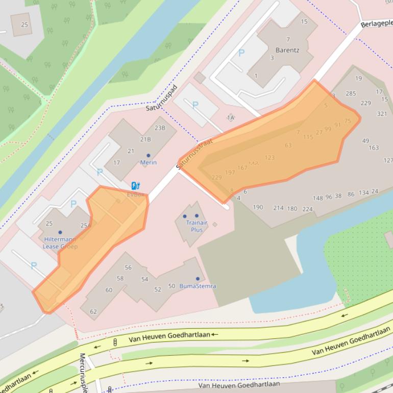 Kaart van postcodegebied 2132GZ.