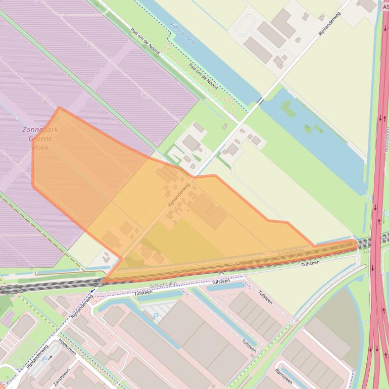 Kaart van postcodegebied 2132NL.