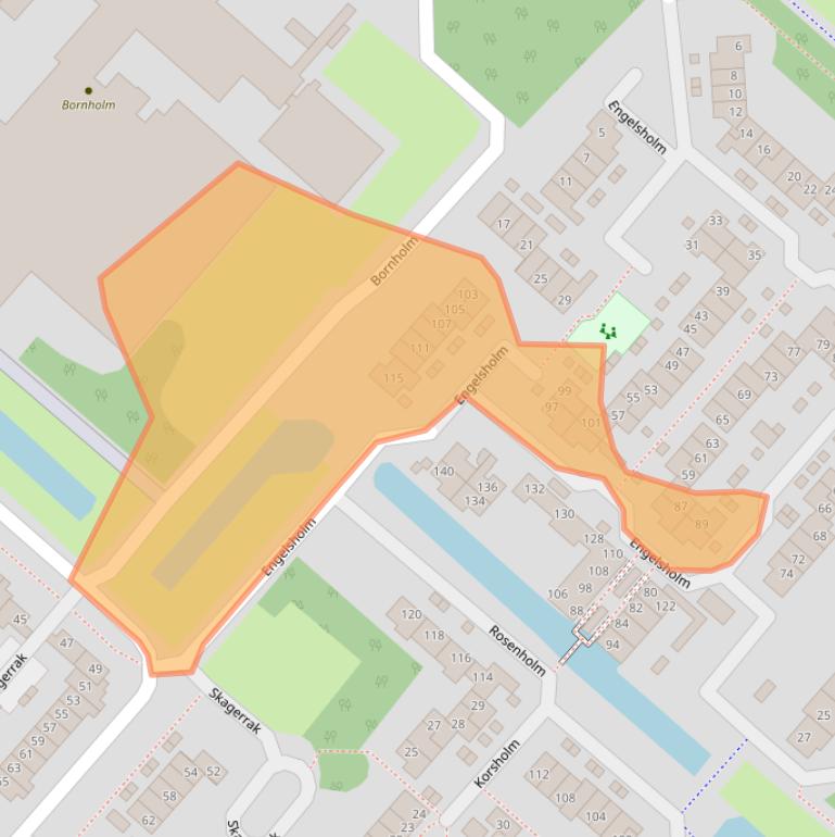 Kaart van postcodegebied 2133AE.