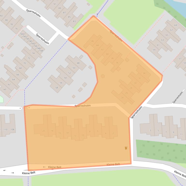 Kaart van postcodegebied 2133BP.