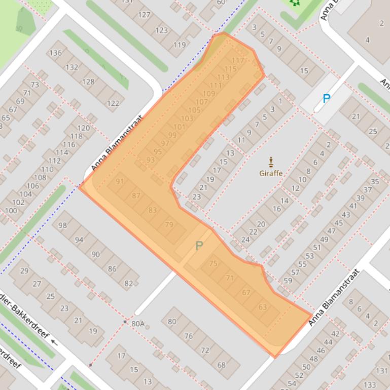 Kaart van postcodegebied 2135PR.