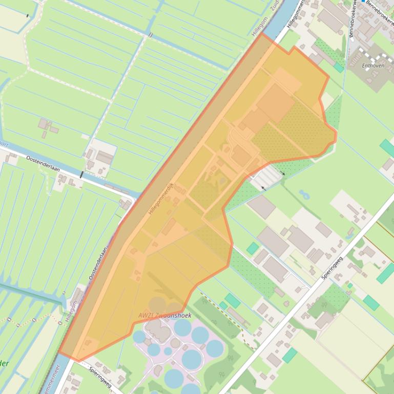 Kaart van postcodegebied 2136KX.