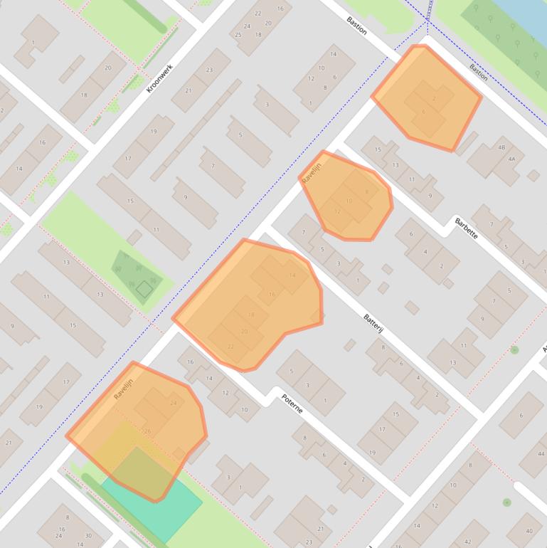 Kaart van postcodegebied 2141NH.