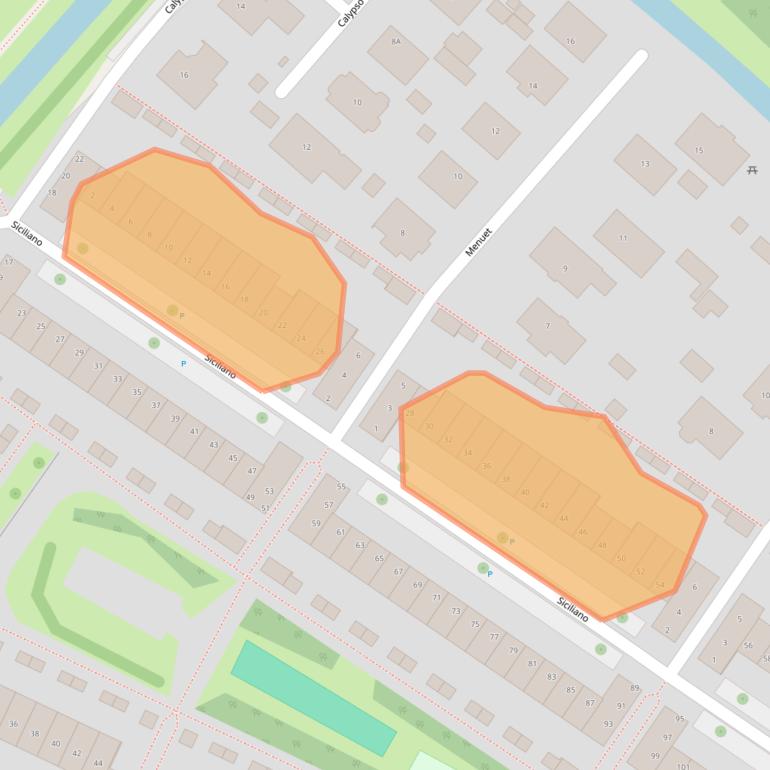 Kaart van postcodegebied 2152TR.