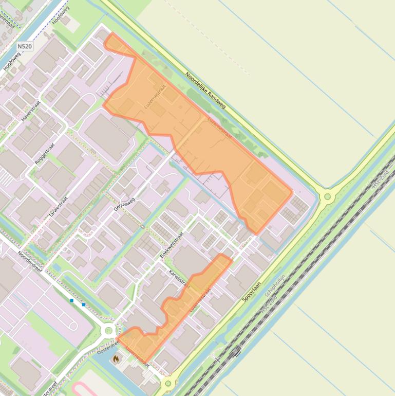 Kaart van postcodegebied 2153GN.