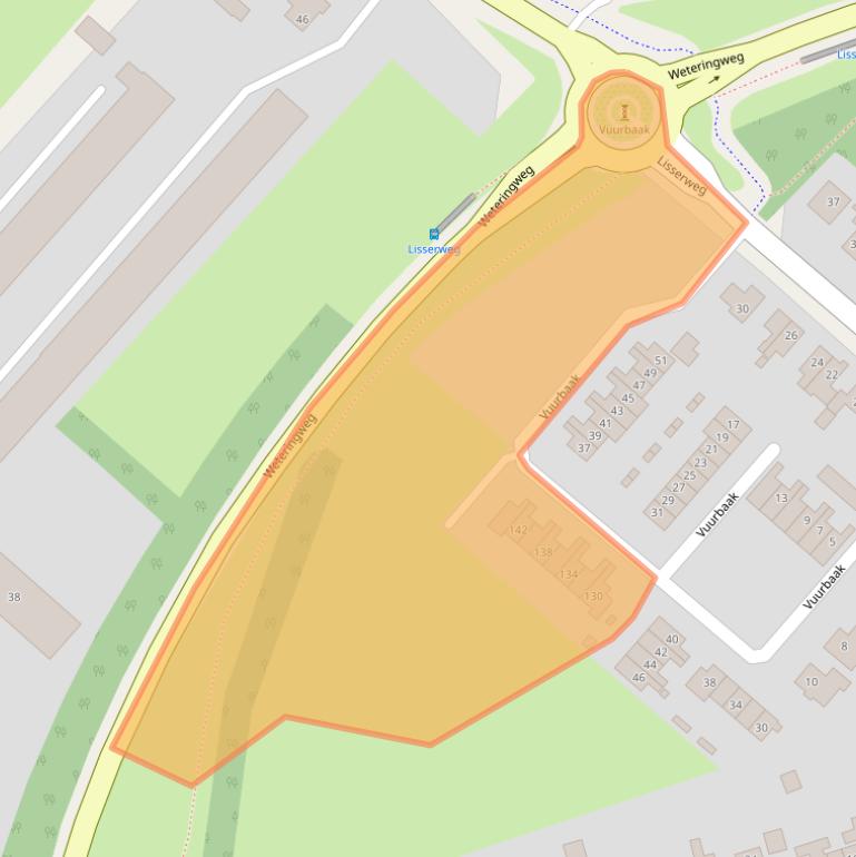 Kaart van postcodegebied 2156LM.