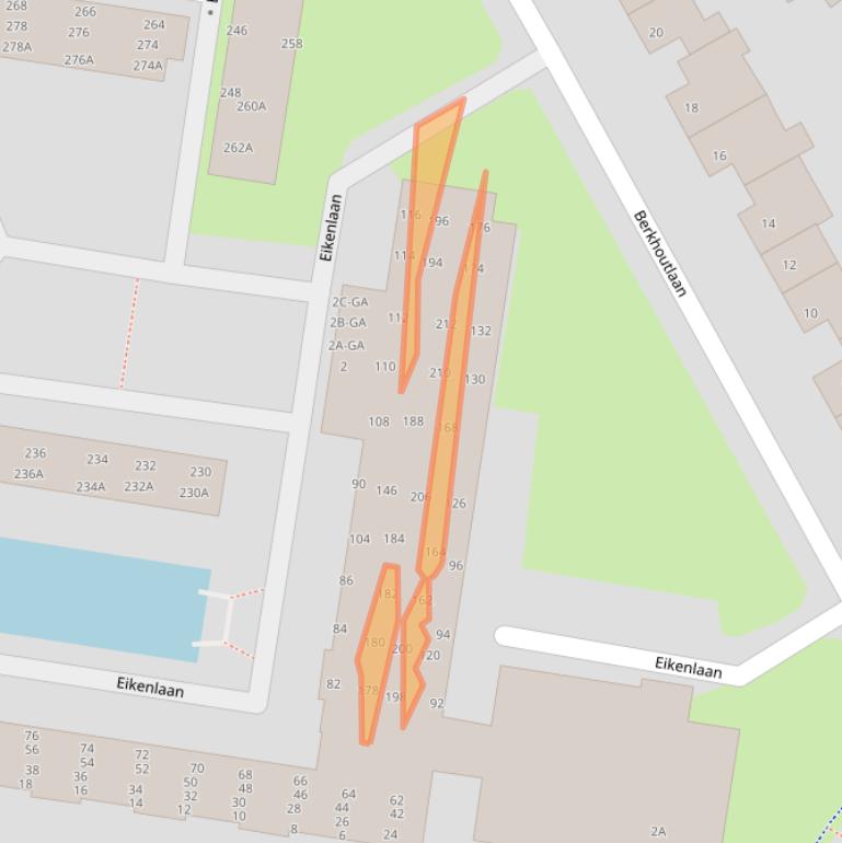 Kaart van postcodegebied 2161EE.