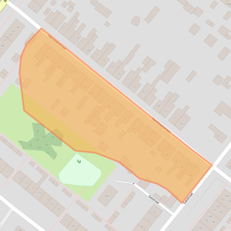 Kaart van postcodegebied 2161WS.
