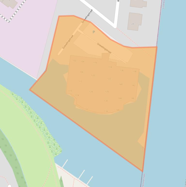 Kaart van postcodegebied 2161WX.