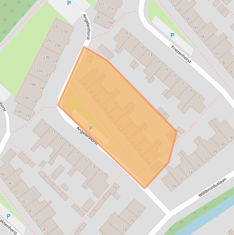 Kaart van postcodegebied 2171VM.