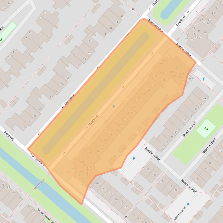 Kaart van postcodegebied 2201GR.