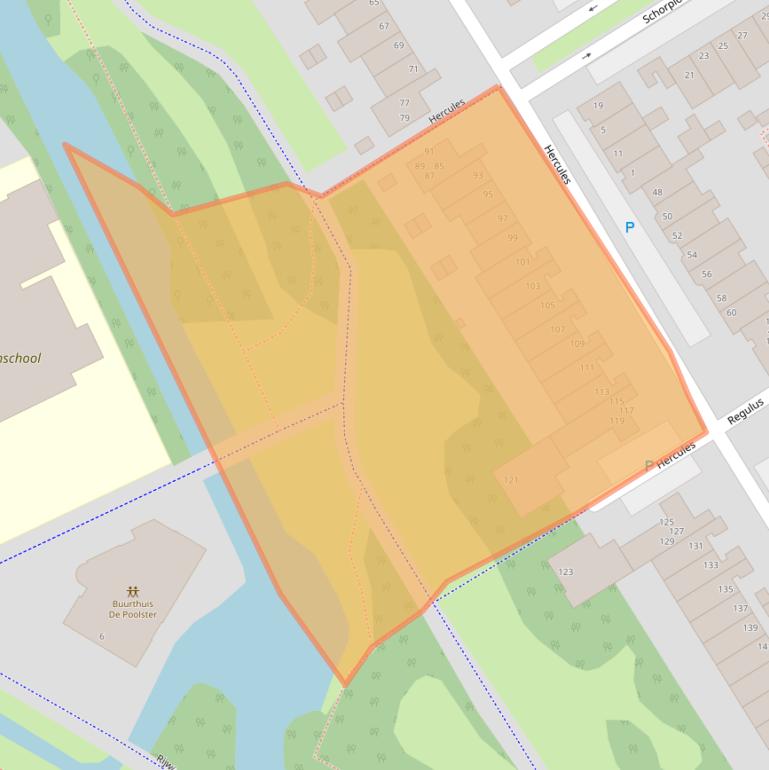 Kaart van postcodegebied 2221MA.