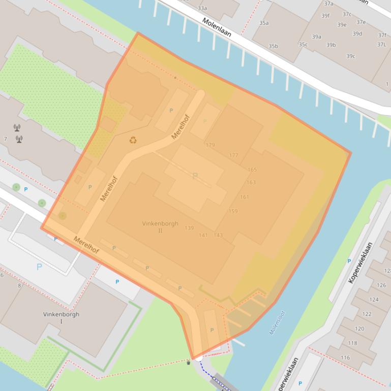 Kaart van postcodegebied 2251DC.