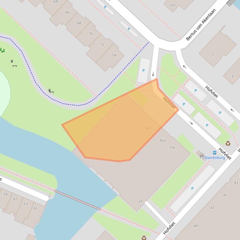 Kaart van postcodegebied 2251TL.