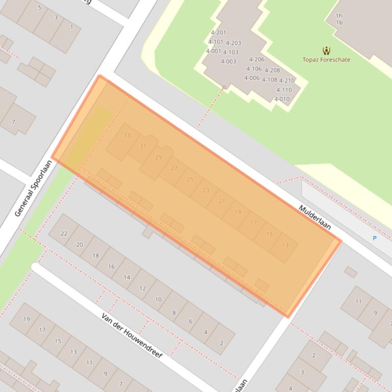 Kaart van postcodegebied 2252CC.