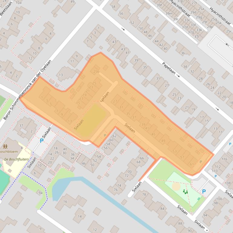 Kaart van postcodegebied 2252CE.