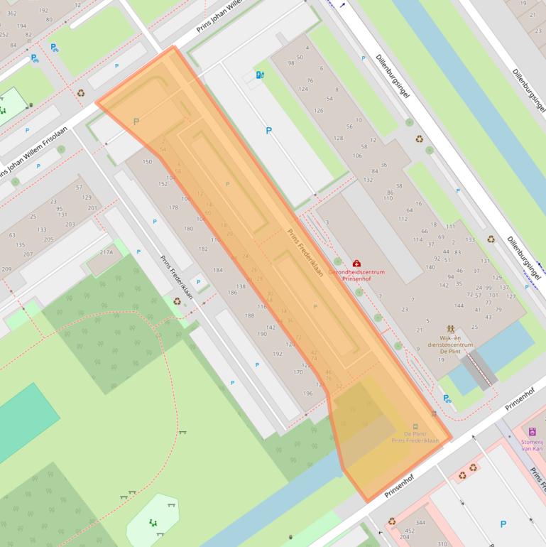 Kaart van postcodegebied 2263HJ.