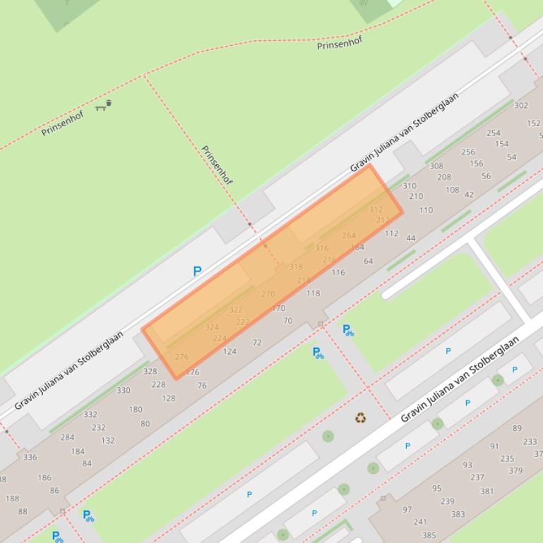 Kaart van postcodegebied 2263VN.