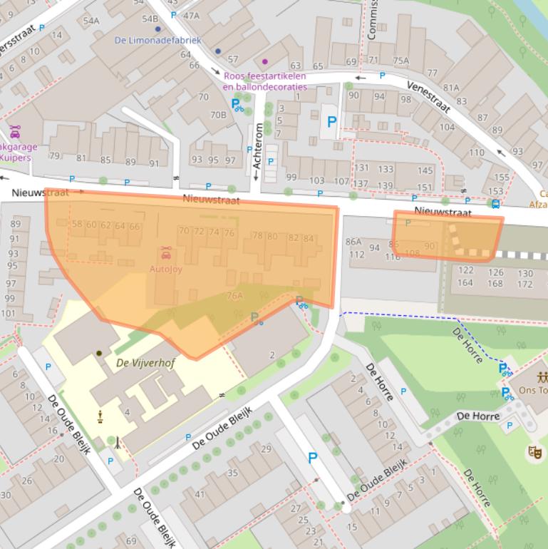 Kaart van postcodegebied 2266AG.