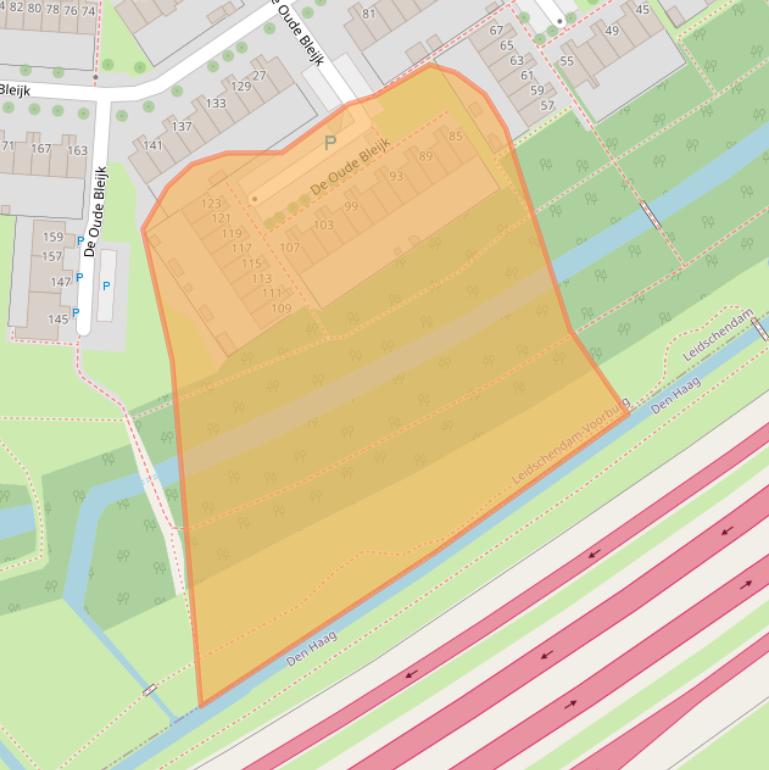 Kaart van postcodegebied 2266CE.