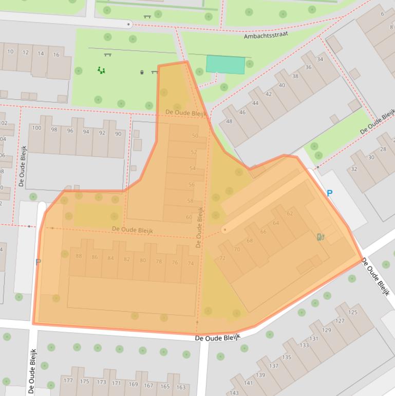 Kaart van postcodegebied 2266CL.