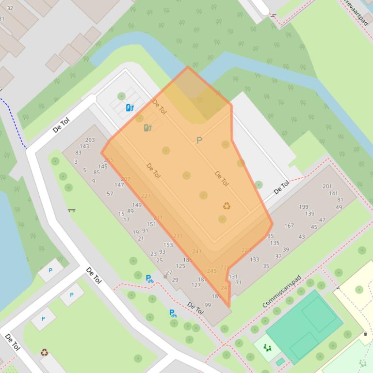 Kaart van postcodegebied 2266ED.