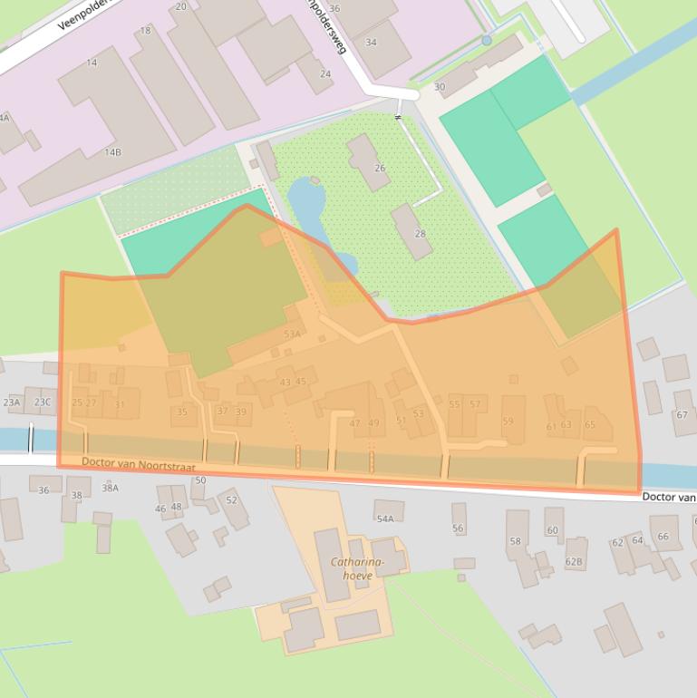Kaart van postcodegebied 2266GS.